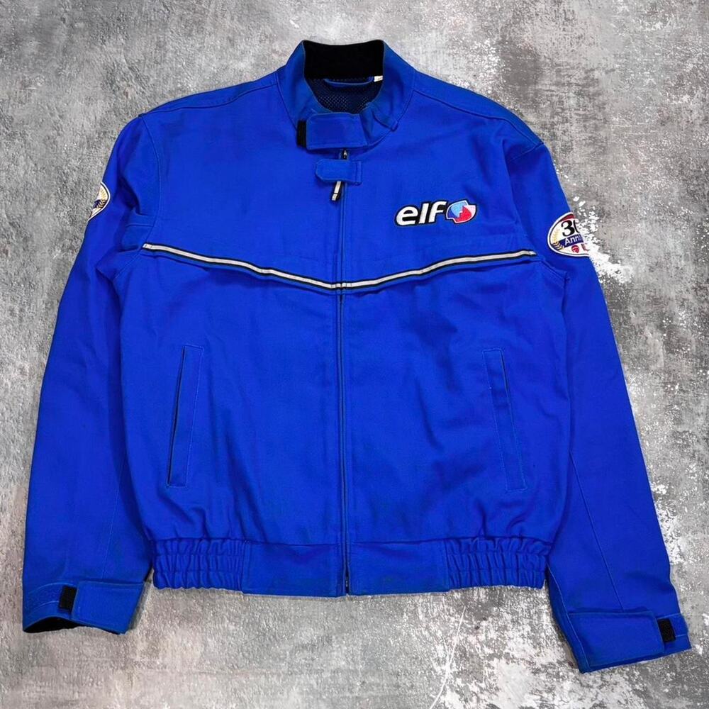 Vintage ELF 300th Anniversary Jacket Size XL. Formula 1 Racing Red Baron. F1